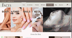 Desktop Screenshot of facesspa.com