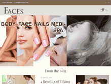 Tablet Screenshot of facesspa.com